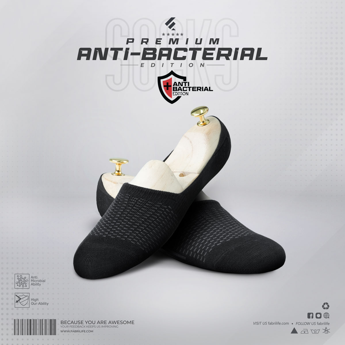 Premium Antibacterial Socks - Exquisite